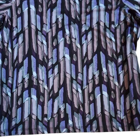 East 5th Essentials Womens Pullover Stretch Knit Tee Size L Purple Blue Top - Picture 4 of 8